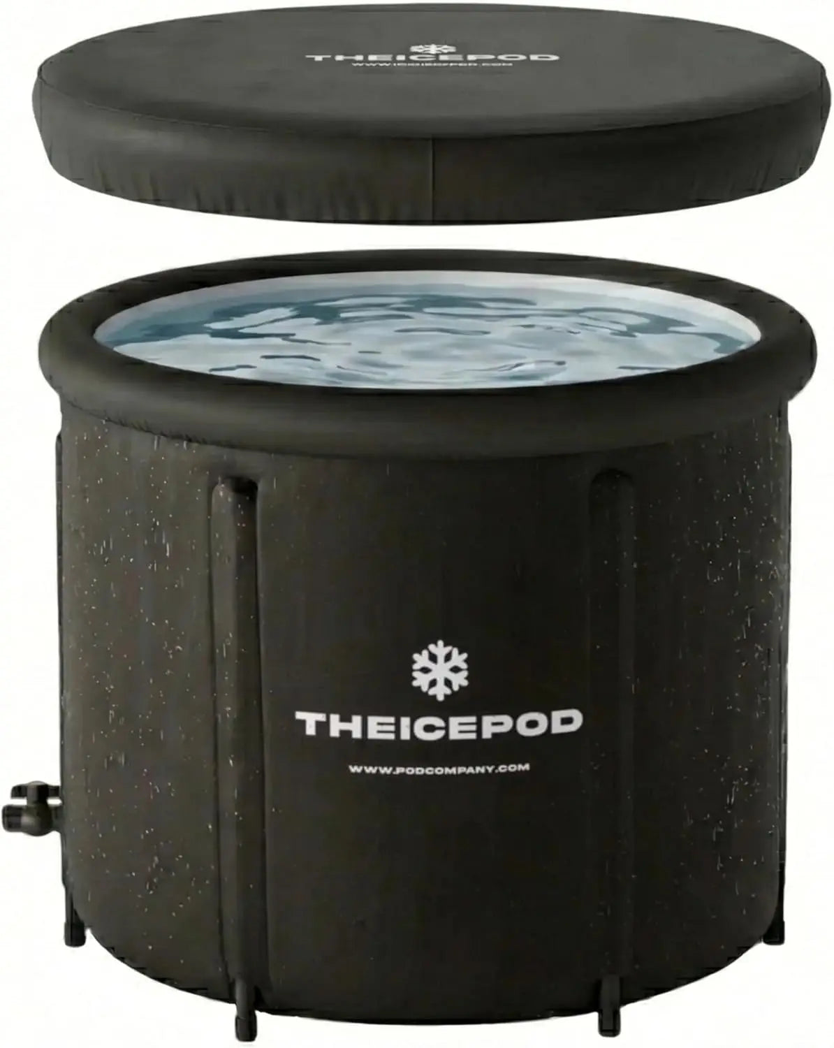 Inflatable Cold Plunge Tub for Adults – 84-Gallon Portable Ice Bath with Lid & Drain