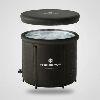 Inflatable Cold Plunge Tub for Adults – 84-Gallon Portable Ice Bath with Lid & Drain