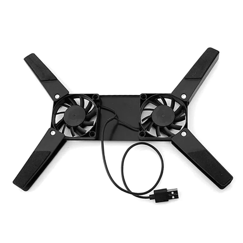 Portable Laptop Cooling Stand with Dual 60mm Fans