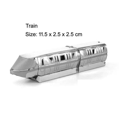 3D Metal Puzzle Set of Global Landmarks: Build and Discover Famous Structures