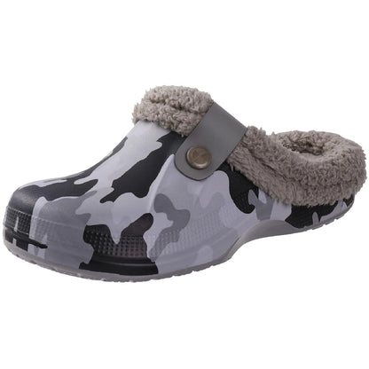 Unisex Non-Slip Slippers with Warm Fur Lining