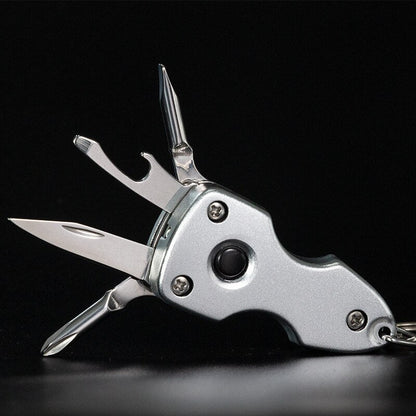 6-in-1 Multi-Function Stainless Steel Keychain Tool