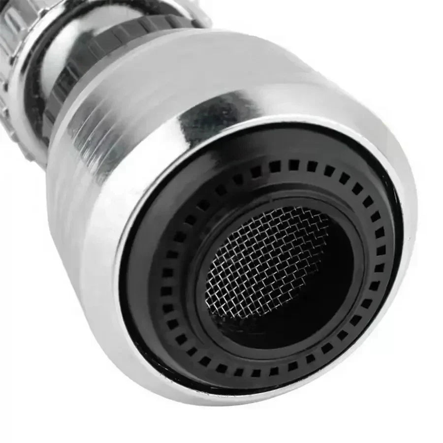 Stainless Steel Faucet Extension with 360° Rotation and Water Saver
