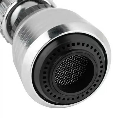 Stainless Steel Faucet Extension with 360° Rotation and Water Saver