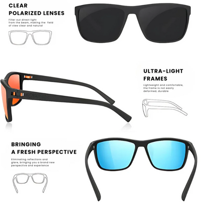 3-Piece Polarized Sunglasses Set – UV400 Protection and Comfort