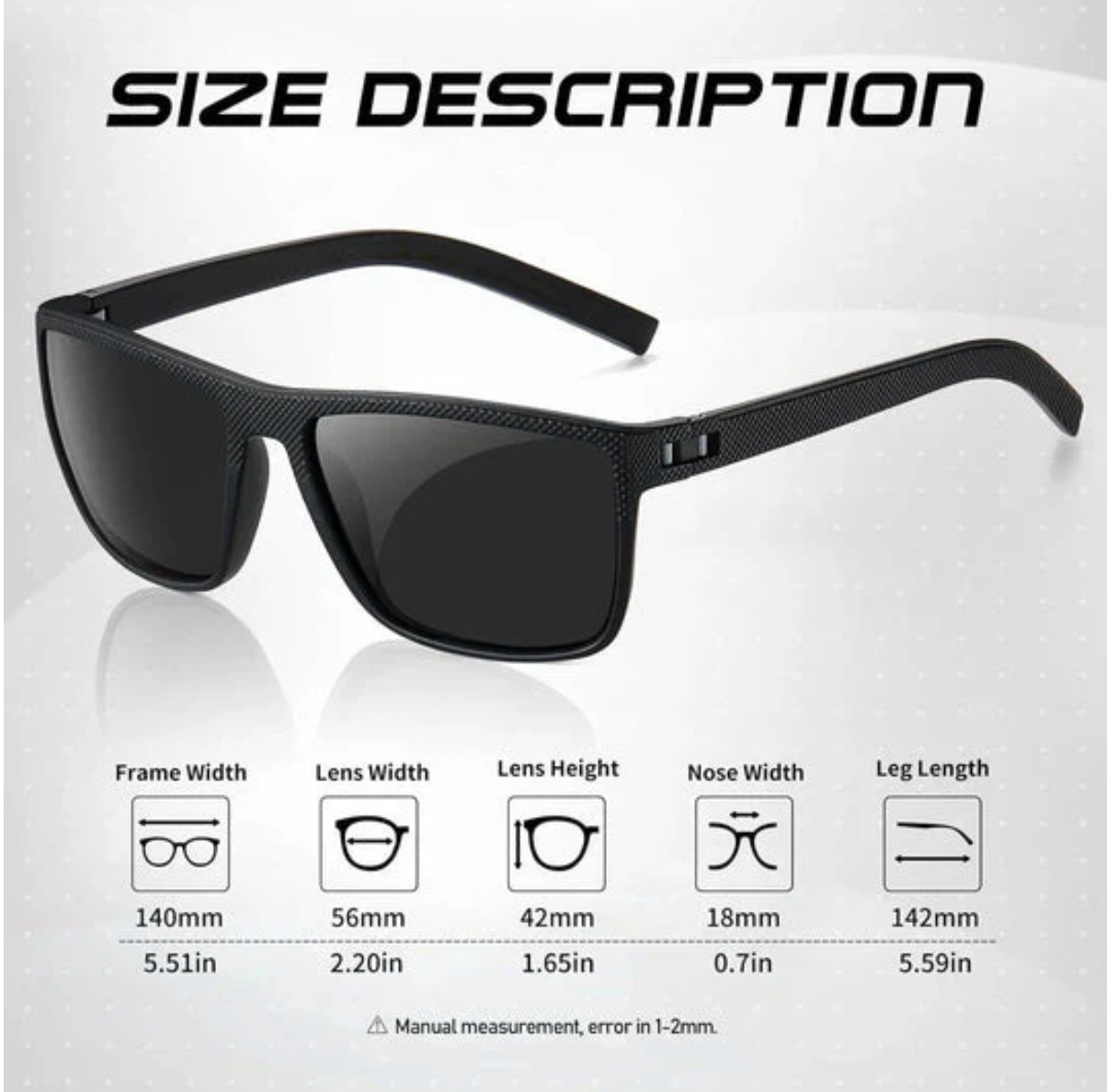 3-Piece Polarized Sunglasses Set – UV400 Protection and Comfort
