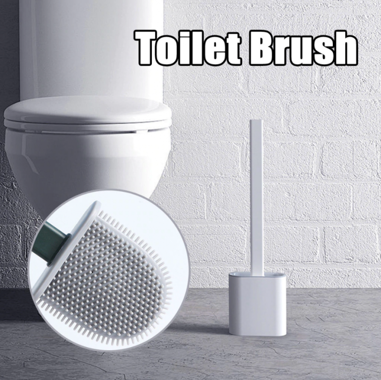 Suction Cup Toilet Brush – Easy Cleaning with Hygienic Silicone Design