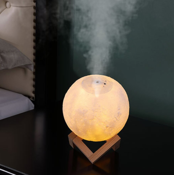 AromaGlow Humidifier Lamp | Dual Function Night Light & Diffuser