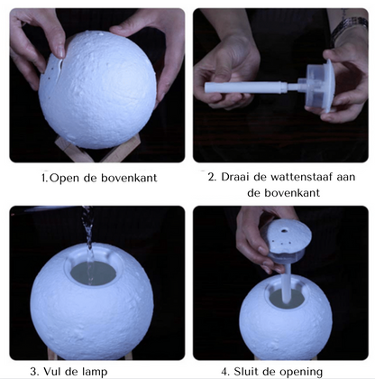 AromaGlow Humidifier Lamp | Dual Function Night Light & Diffuser