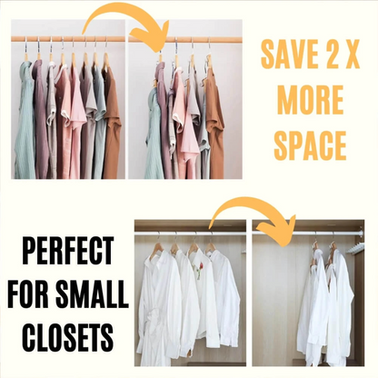 Space-Saving Hanger Clips for Ultimate Closet Organization