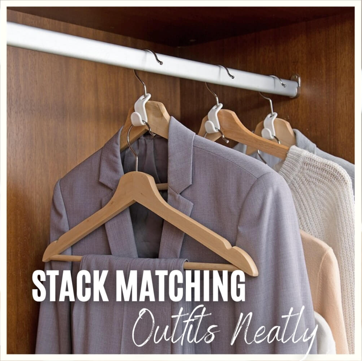 Space-Saving Hanger Clips for Ultimate Closet Organization