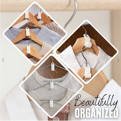 Space-Saving Hanger Clips for Ultimate Closet Organization