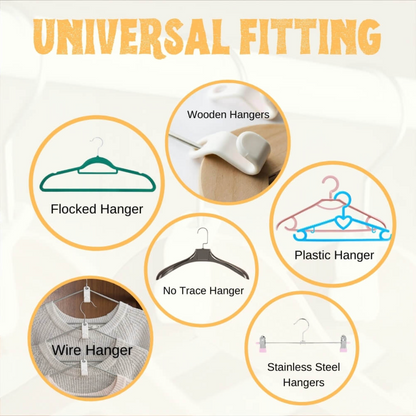 Space-Saving Hanger Clips for Ultimate Closet Organization