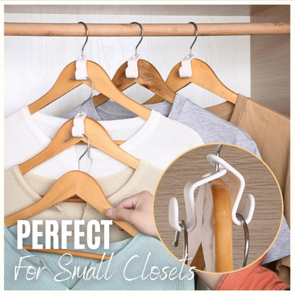 Space-Saving Hanger Clips for Ultimate Closet Organization