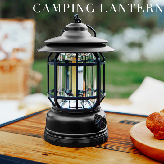Vintage-Inspired Portable Lantern for Every Adventure