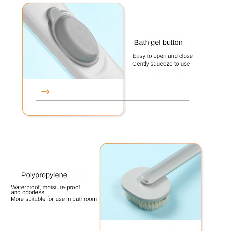 Extended Reach Bath Scrubbing Brush for Ultimate Relaxation