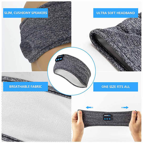 SereneSleeve Bluetooth Headband | Ultra-Slim Speakers | Sleep Comfort