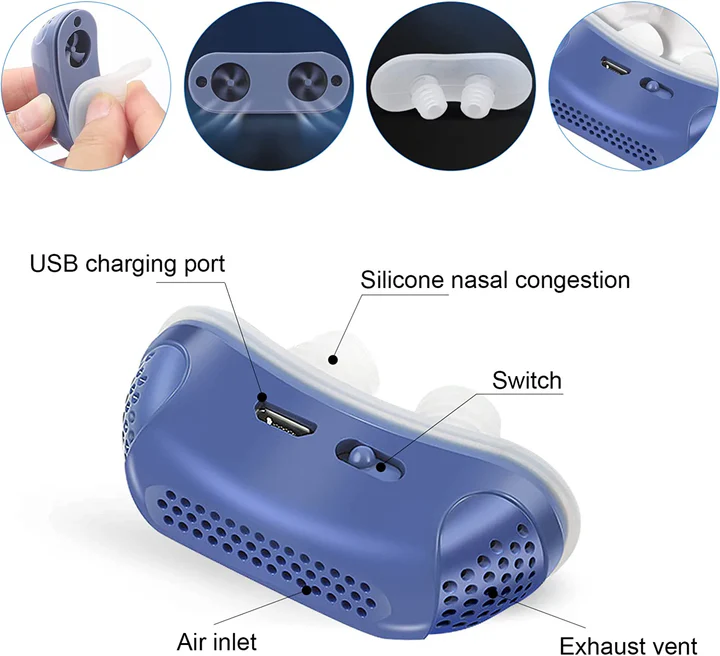 Portable Sleep Aid Device | USB Rechargeable & Mask-Free Comfort
