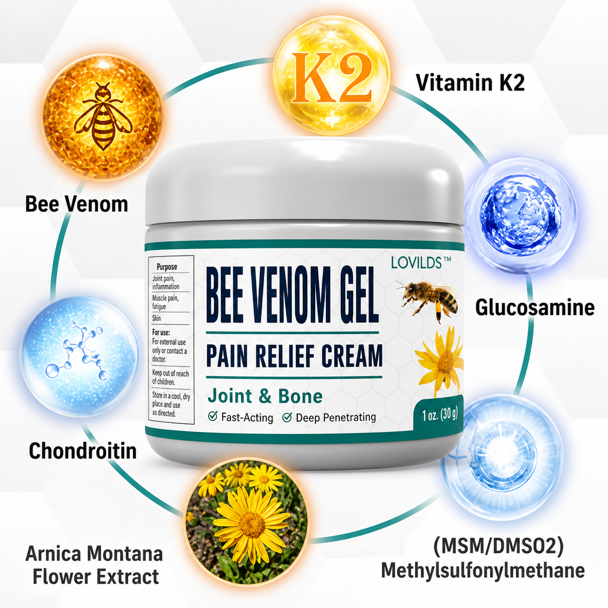Natural Relief Cream | Harness the Power of Bee Venom for Joint Care