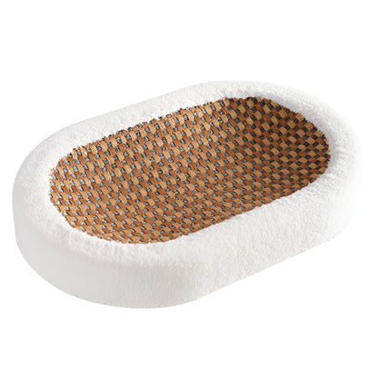 Plush 2-in-1 Cat Furniture – Luxury Bed with Scratching Surface
