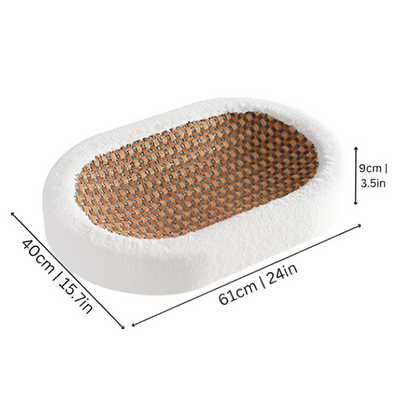 Plush 2-in-1 Cat Furniture – Luxury Bed with Scratching Surface