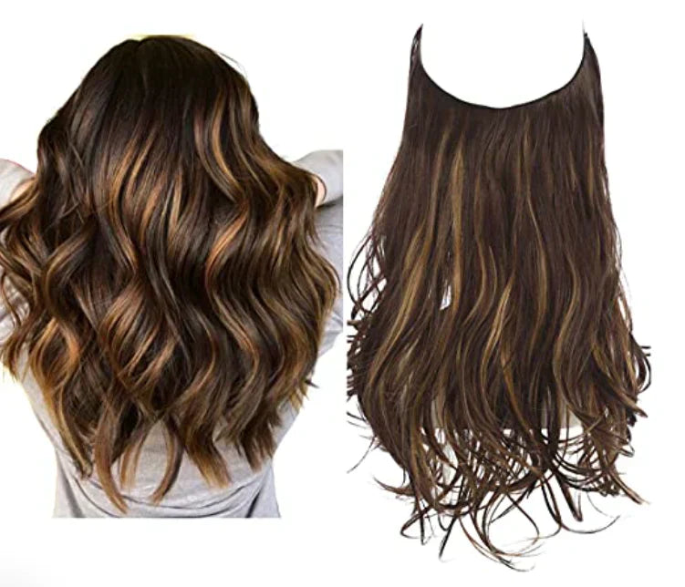 Real Hair Extensions for Natural Wavy Volume in Blonde