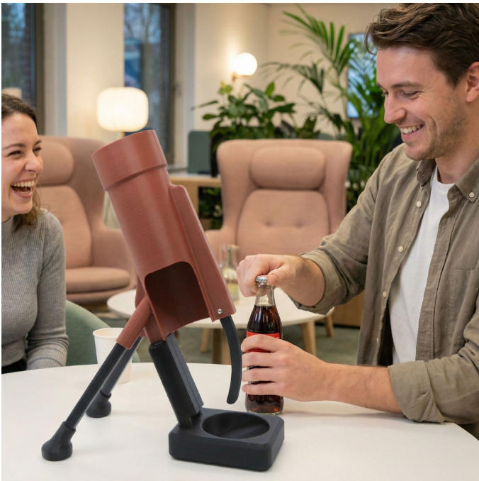 Cap Launching Beer Bottle Opener – Fun Bar and Desk Accessory