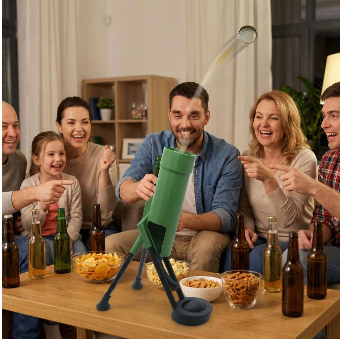 Cap Launching Beer Bottle Opener – Fun Bar and Desk Accessory