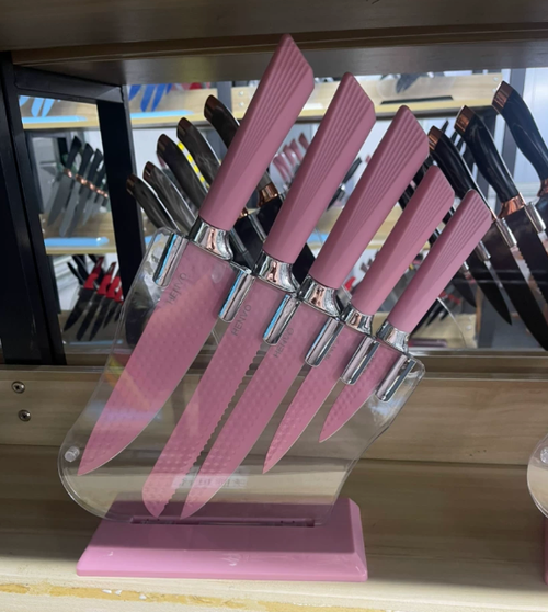 6-Piece Kitchen Knife Set in Stainless Steel