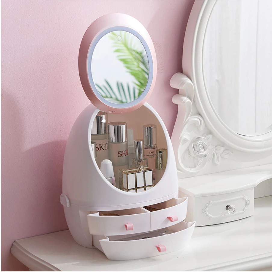 Illuminate Your Beauty: Elegant Makeup Organizer