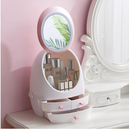 Illuminate Your Beauty: Elegant Makeup Organizer