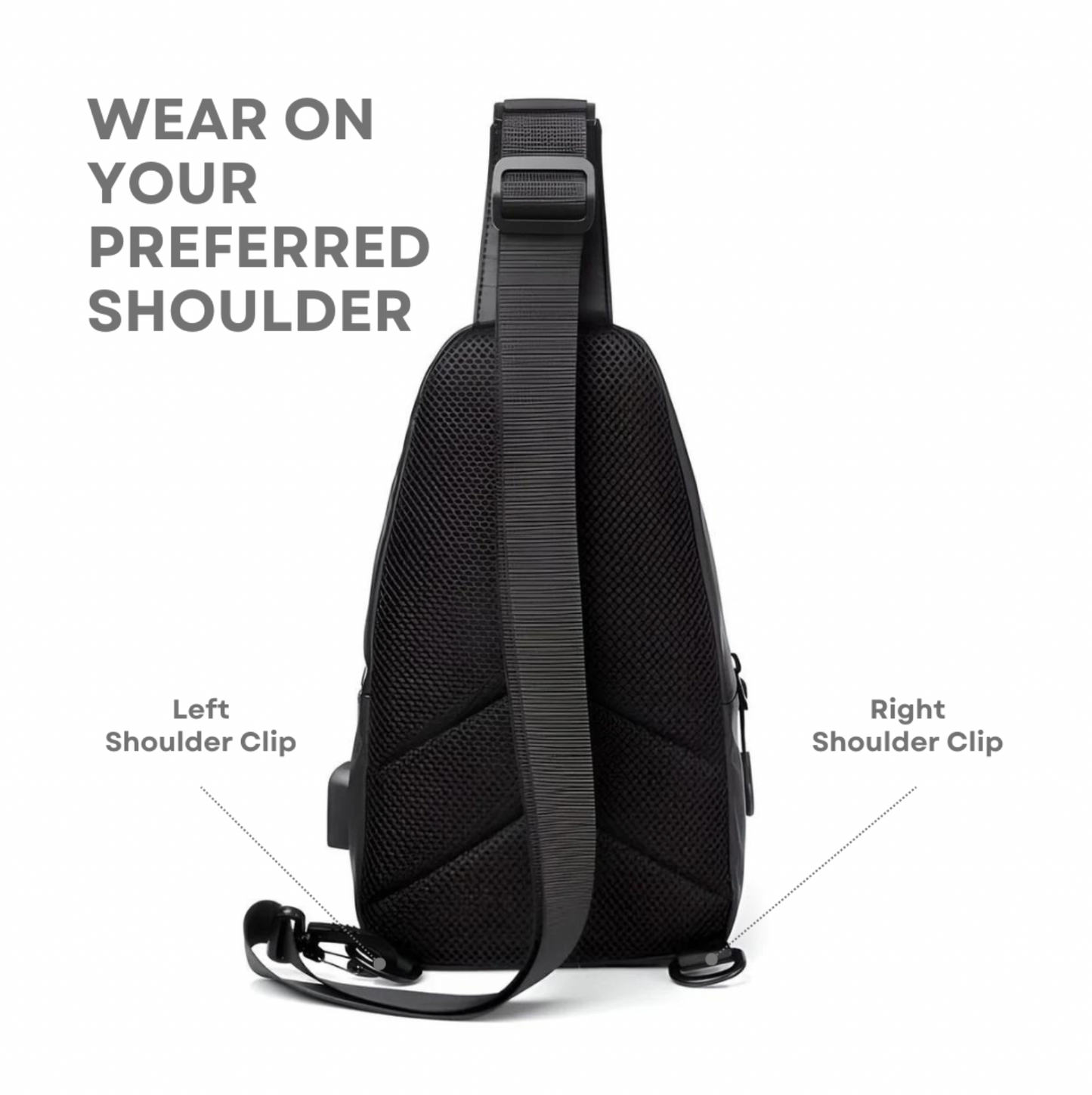 Waterproof Shoulder Bag with Theft Protection Design for Secure Style