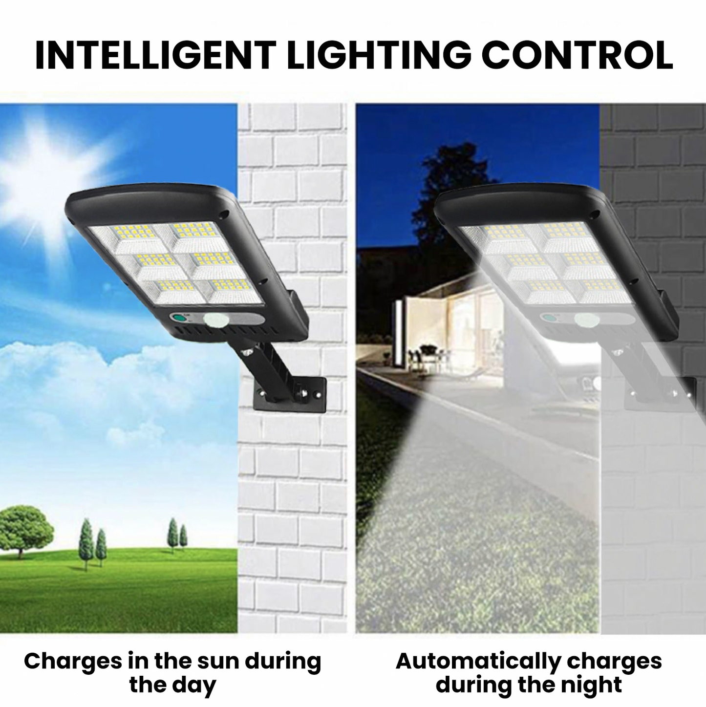 Motion Sensor Night Light with Solar Power