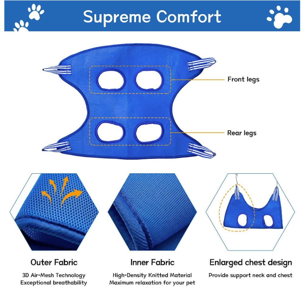 Feline Comfort Care Harness with Hammock Support