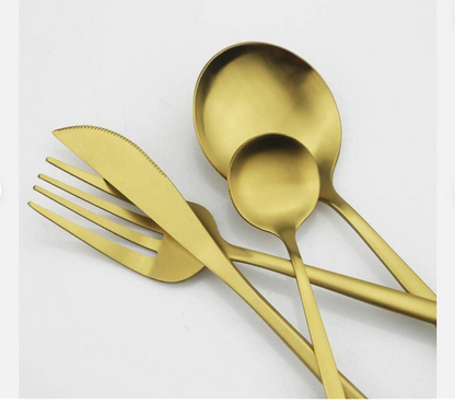 Stainless Steel Cutlery Set – Simple Elegance in Minimalist Style