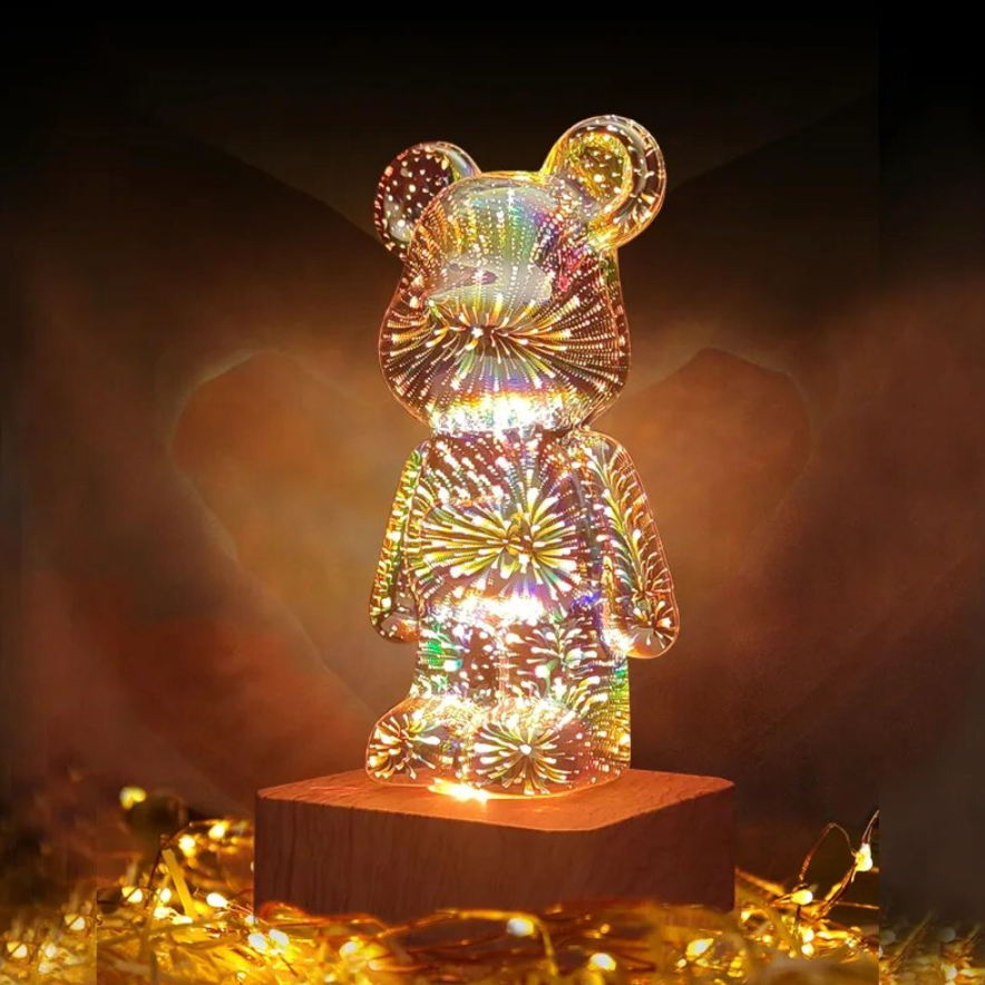3D Colorful GlowBear - Stunning 3D Firework Effect