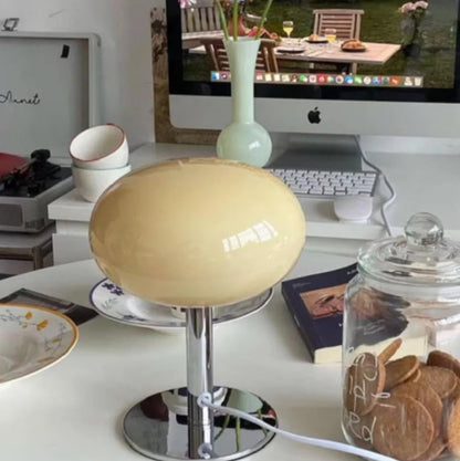 Beige LED Table Lamp for Ambient Lighting – Elegant Design
