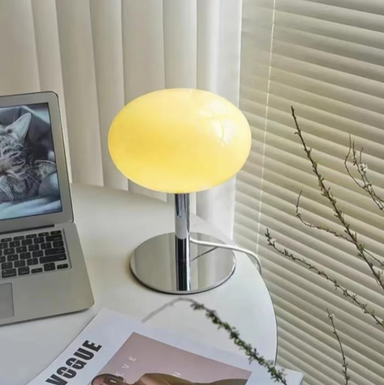 Beige LED Table Lamp for Ambient Lighting – Elegant Design