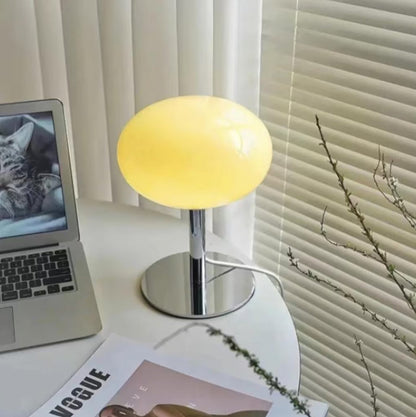 Beige LED Table Lamp for Ambient Lighting – Elegant Design