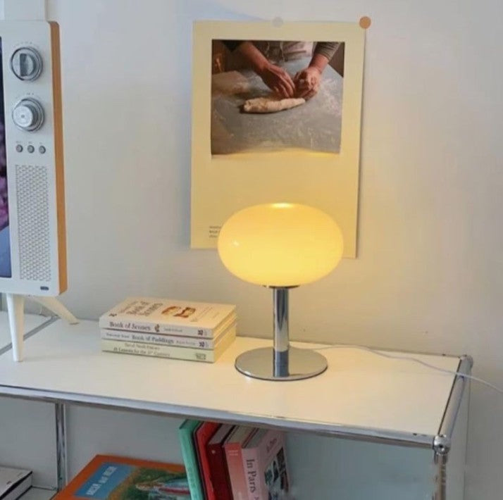 Beige LED Table Lamp for Ambient Lighting – Elegant Design