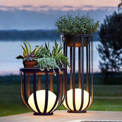 LED Garden Pathway Light – Solar-Powered Flower Stand