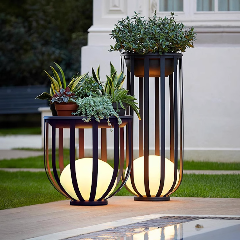 LED Garden Pathway Light – Solar-Powered Flower Stand