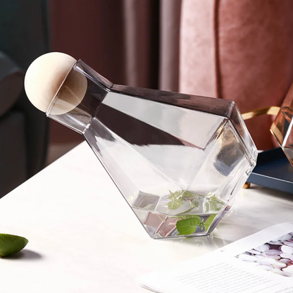 Drinkware Set with Diamond Design – Jug and Tumblers