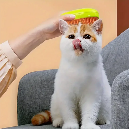 All-in-One Pet Grooming Steam Brush for Effortless Care