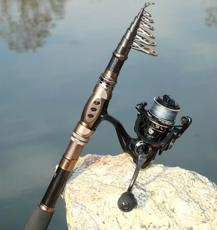 TravelMate Telescopic Fishing Rod - Lightweight & Compact