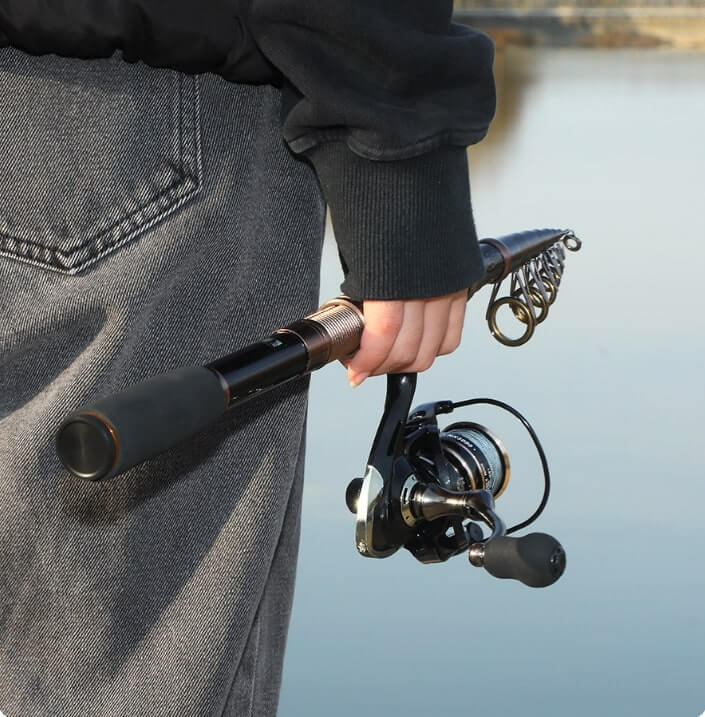 TravelMate Telescopic Fishing Rod - Lightweight & Compact