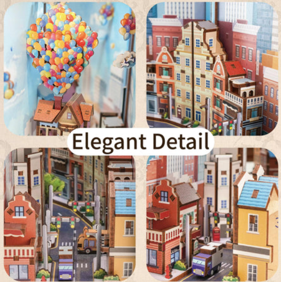 Enchanting 3D Wooden Book Nook Craft Set