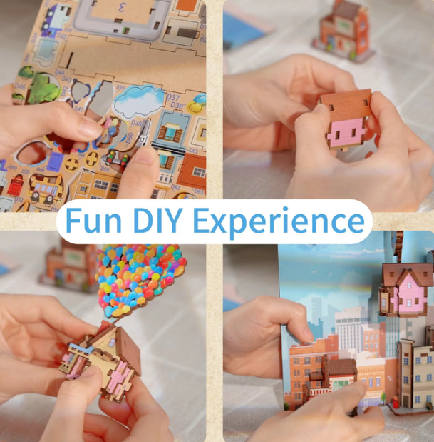 Enchanting 3D Wooden Book Nook Craft Set