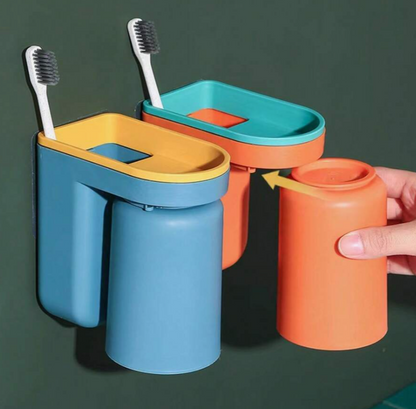 Wall-Mounted Toothbrush Organizer | Clarity Holder
