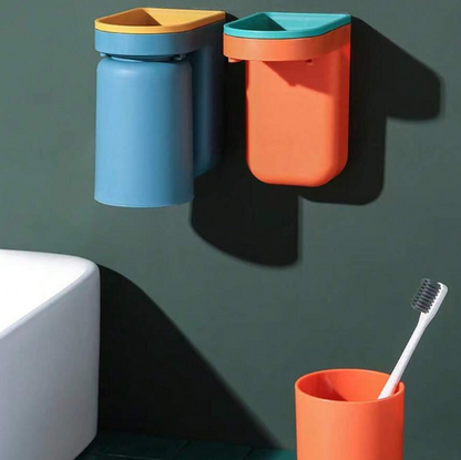 Wall-Mounted Toothbrush Organizer | Clarity Holder